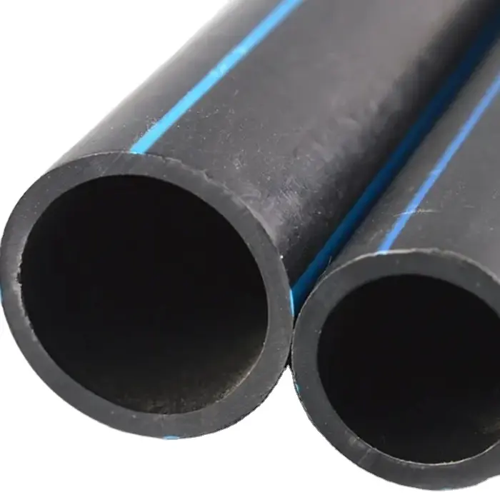 All'ingrosso acqua e Drainge di alta qualità tubo di plastica nera tubo HDPE PN25 pressione per l'approvvigionamento idrico