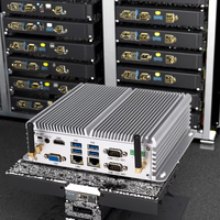 Mini-ordinateur industriel GW100 sans ventilateur à faible consommation d'énergie avec processeur Intel Core, large gamme, alimentation CC, en stock, garantie 1 an