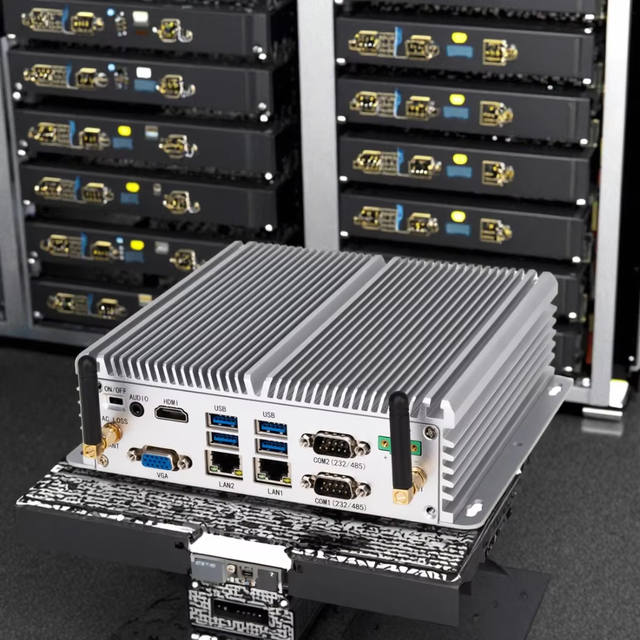 GW100 Fanless Low Power Consumption Industrial Mini Computer with Intel Core Wide Range DC Host in Stock 1-Year Warranty