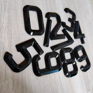 All'ingrosso 3D 4D Uk <span class=keywords><strong>Font</strong></span> smussato Abs in rilievo lettere per targa auto - Product Image 5