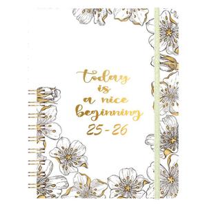 2025 Cahier à couverture rigide A5 avec plan transfrontalier cette <span class=keywords><strong>semaine</strong></span> Coil Sub-Calendar Customization Leather Cover - Product Image 1