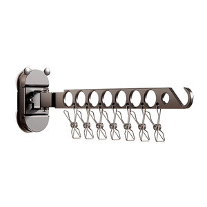 Wall Mounted Telescopic Clothes <b>Drying</b> <b>Rack</b> Single Bar Foldable Indoor Balcony Use Clothing Organizer - Product Image 5