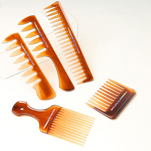 Vente en gros de peigne à huile pour barbier, ensemble de peignes à cheveux pointus à dents larges pour hommes, <span class=keywords><strong>coiffure</strong></span> rétro, peigne à dents larges pour hommes - Product Image 1
