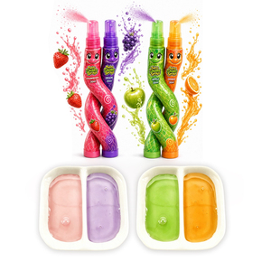 BESTAR Venta al por mayor Novedad Snack Twins Snake Sprays Caramelos Líquidos 30ml Spray a Presión Doble Sabor Caramelo <span class=keywords><strong>de</strong></span> Frutas Azúcar para Fiestas Infantiles - Product Image 4