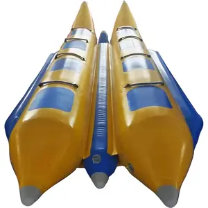 12 אנשים סירת בננה באיכות גבוהה PVC מתנפח דגים מעופפים למשחק ספורט מים