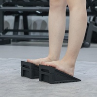 VIGFIT gym paire réglable antidérapant nature caoutchouc rampe haltérophilie mollet civière Slant Board squat coin bloc (4PCS)