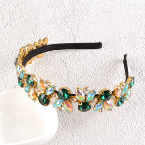 ที่คาดผมคริสตัลแวววับสำหรับผู้หญิง,เครื่องประดับเพชรสีสันสดใส - Product Image 4