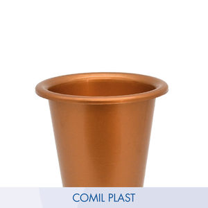 Jarrón de Plástico de Estilo Europeo COMIL PLAST C05 de la Mejor Calidad, Repuesto para Mausoléo o Cripta, Moldeado por Inyección, Color Cobre, Altura 5.3 - Product Image 4