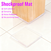Tapis antidérapant transparent double face en gel PU 100 % résistant aux chutes et aux tremblements de terre, lavable