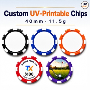 Jetons <span class=keywords><strong>de</strong></span> <span class=keywords><strong>poker</strong></span> vierges en ABS <span class=keywords><strong>de</strong></span> qualité supérieure <span class=keywords><strong>de</strong></span> 11,5 g pour impression UV, jetons <span class=keywords><strong>de</strong></span> carte <span class=keywords><strong>de</strong></span> visite personnalisés avec logo, marqueurs <span class=keywords><strong>de</strong></span> balle <span class=keywords><strong>de</strong></span> golf en gros - Product Image 1