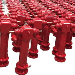 Boca de incendios húmeda de hierro dúctil británico y válvula de aterrizaje pintada en rojo <span class=keywords><strong>4</strong></span> pulgadas protección contra incendios Fácil instalación BS750 - Product Image 3