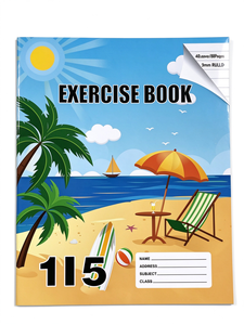 Cahier d'exercices personnalisé pas cher pour étudiants, reliure agrafée, lignage collégial, pour examens d'entrée et écriture - Product Image 1