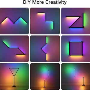 Dẫn tầng thường vụ đèn góc ánh sáng rgbic điều khiển từ xa âm nhạc đồng bộ bầu không khí đèn - Product Image 2