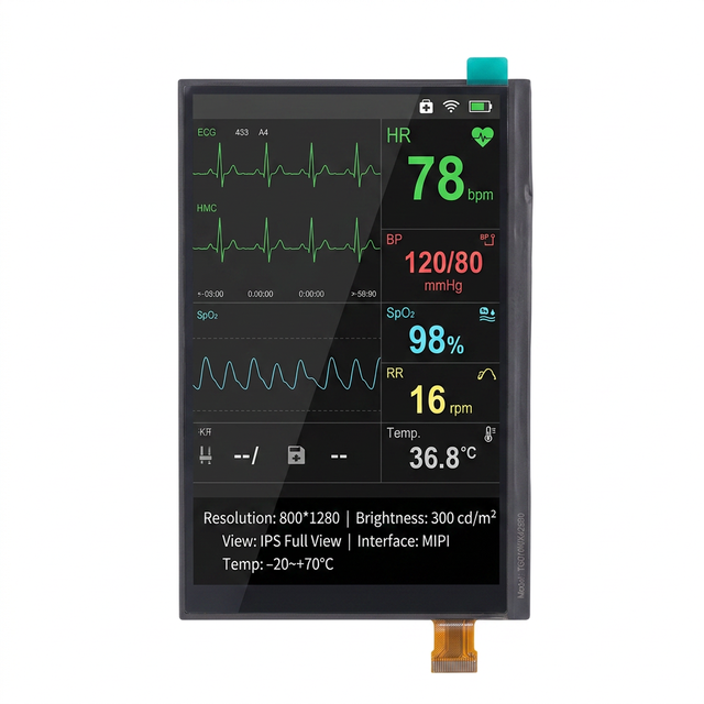 7.0 Inch TFT LCD Module 800x1280 MIPI ILI9881C 16.7M Color Full View Medical Monitor Healthcare Equipment TMK Brand Embedded LED