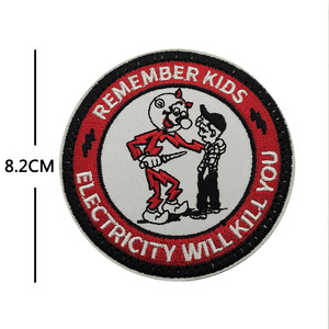 Nuevo parche de gancho y lazo bordado de melocotón creativo y divertido para mochilas, ropa, calzado y accesorios para exteriores - Product Image 5