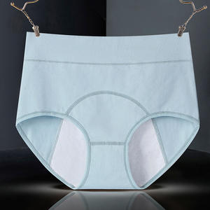 Mutandine Mestruali Impermeabili a Vita Alta da <span class=keywords><strong>Donna</strong></span>, Anti-perdita, in <span class=keywords><strong>Cotone</strong></span>, Taglie Forti, per il Ciclo - Vendita all'Ingrosso - Product Image 5