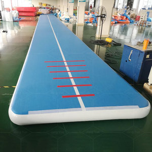 Equipo de gimnasia fábrica pista de aire inflable piso para gimnasio Tumbling con bomba gratuita para uso doméstico, animadoras, agua - Product Image 1