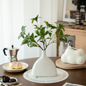 Plante artificielle Haiyi, branche unique, fleur en soie, décoration minimaliste pour la maison, style nordique pour le salon - Product Image 4