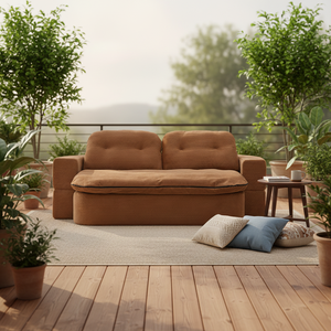 Estilo Vintage perezoso un asiento <span class=keywords><strong>canguro</strong></span> diseño esponja vacío sofá <span class=keywords><strong>cama</strong></span> tela pequeño apartamento Sleepable reclinable <span class=keywords><strong>doble</strong></span> plegable - Product Image 1