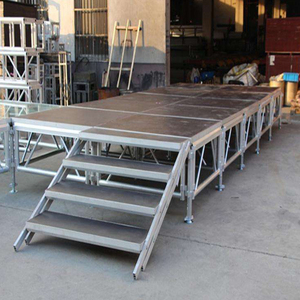 Bục di động và sân khấu Hợp kim nhôm dễ lắp đặt 4ft * 4ft 4ft * 8ft nền tảng sân khấu với cầu thang cho buổi hòa nhạc sự kiện - Product Image 1
