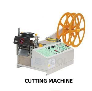 Display Screen Cold and Hot Tape Cutting <b>Machine</b> Leather Belt <b>Cutter</b> Automatic Zipper Roll Cutting <b>Machine</b> Mask Ear Strap - Product Image 2