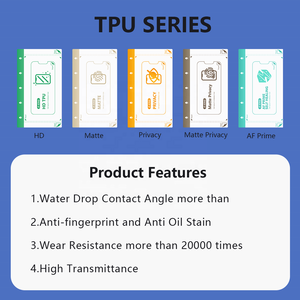 Película Protectora <span class=keywords><strong>de</strong></span> Pantalla <span class=keywords><strong>de</strong></span> Hidrogel Suave <span class=keywords><strong>de</strong></span> TPU Premium <span class=keywords><strong>de</strong></span> Alta Claridad con Función Antihuellas y Antimanchas <span class=keywords><strong>de</strong></span> Aceite - Product Image 2