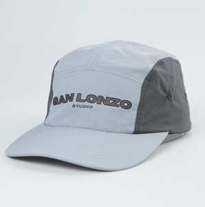 Casquette de camping en maille sportive à bord incurvé à motif imprimé imperméable en nylon noir respirant à 5 panneaux à séchage rapide - Product Image 2