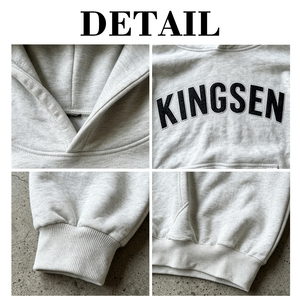 Sweat-shirt à capuche ample en molleton de coton épais, coupe carrée, pour tenue décontractée streetwear, vente en gros OEM ODM - Product Image 4
