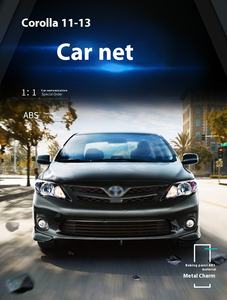 Rejilla delantera de entrada de aire deportiva galvanizada para <span class=keywords><strong>Toyota</strong></span> <span class=keywords><strong>Corolla</strong></span> 2011-2013 parrillas de coche de Material plástico ABS pintadas en negro - Product Image 2