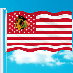 नई उत्पाद शिकागो ब्लैकहॉक्स Taem पार्टी उत्सव इनडोर, आउटडोर सजावट के लिए झंडा - Product Image 2