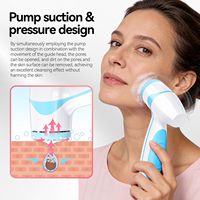 Brosse nettoyante électrique sonique pour le visage, portable, étanche, pour un nettoyage en profondeur des pores, avec batterie amovible, pour usage domestique et spa