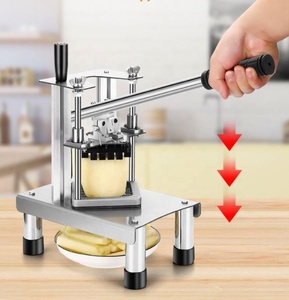 Coupe-légumes vertical manuel pour frites, concombres, pommes de terre, fruits – Outil de découpe commercial pour cuisine professionnelle - Product Image 4
