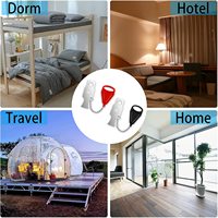Serrure de porte portable 3 en 1, aucune installation nécessaire pour la sécurité de la maison et des voyages. Parfait pour hôtels, appartements, Airbnbs.