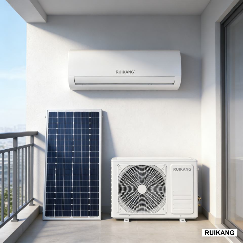 Multi-Scene 12000 BTU Hybrid Solar Air Conditioner Solar Powered Split ...