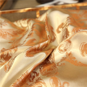 Ensemble de couette de luxe <span class=keywords><strong>reine</strong></span> toutes saisons draps de lit Jacquard taie d'oreiller housse de couette ensemble de literie Jacquard de luxe - Product Image 4