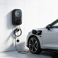 Borne de recharge murale pour véhicules électriques OEM 7/14/22 kW AC Ocpp avec prise Type 1 ou Type 2, stations de recharge murales