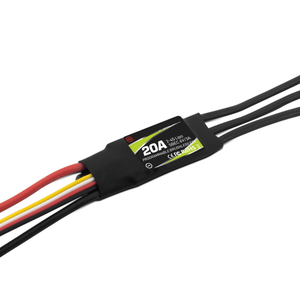 Contrôleur de vitesse sans balais programmable 20A Slim ESC SBEC G2 2-4S Lipo avec BEC 6V/3A XT60 pour avions RC, ailes fixes et drones FPV - Product Image 2