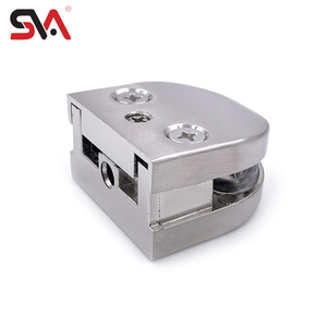 Pince <span class=keywords><strong>à</strong></span> verre carrée en alliage de zinc SVA-Z147B pour rampe de centre commercial et balustrade de balcon-Résistant <span class=keywords><strong>à</strong></span> la rouille - Product Image 2