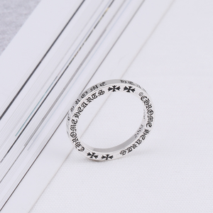Anello a Croce con Lingua Grande in Argento Sterling 925, Stile Unisex, per Trendsetter Europei e Americani - Product Image 4