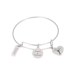 Pulsera de Acero Inoxidable Ajustable para Profesores y Consejeros Escolares, con Logotipo Grabado, Regalo, Nueva Joyería - Product Image 1