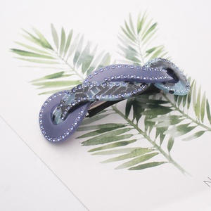 CANYUAN personalizzato affascinante accessori per capelli francesi unico Twist donna strass mollette per capelli all'ingrosso - Product Image 4