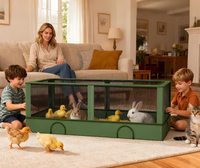 Enclos de jeu pour petits animaux personnalisé, boîte de couvaison imperméable pour poulets, enclos de jeu pour animaux de compagnie, cage pour cobayes, lapins, chiot, chat, boîte de couvaison pliable