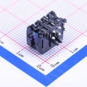 430450600 Wire-to-Board Pin Header Bent Lead Through Hole,P=3mm Connector 2x3P 3mm Right Angle Insert Micro-Fit (MX 3.0) - Product Image 1