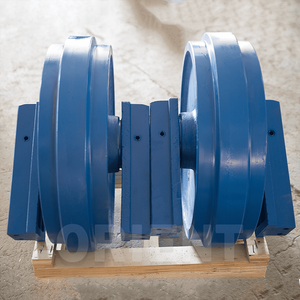 Bauer rol <span class=keywords><strong>Idler</strong></span> <span class=keywords><strong>BG40</strong></span> awet untuk bor putar Rig Piling Rig penggali bagian bawah roda penahan depan - Product Image 2