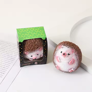 2025 New Product Animal Shape Hedgehog Stress Relief Lovely Cute Mochi Squishy <b>Squeeze</b> Toys for Kids Boys and Girls - Product Image 3
