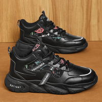 Las Nuevas Zapatillas Deportivas Casuales de Moda para Hombre con Cordones, Suela Gruesa, Transpirables, con Patrón Geométrico, Zapatos de Celebridad de Internet, Tallas 39-44