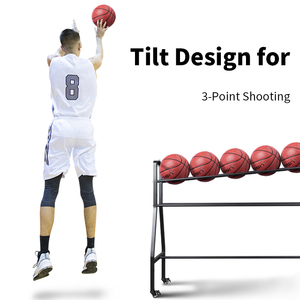 High Quality Basketball <strong>Equipment</strong> Basketball Shooting Training Stand Rack Rolling <strong>Sport</strong> <strong>Ball</strong> Cart Basketball Training <strong>Equipment</strong> - Product Image 2
