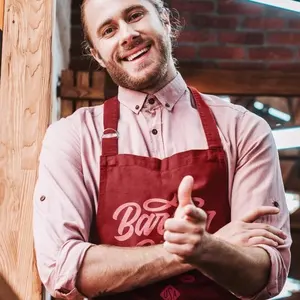 Organic cotton <b>apron</b> sustainable merchandising - Product Image 1