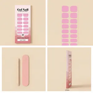 Bandes de gel UV sans lampe Huizi, autocollantes, pour ongles en gel durcissant à l'air, sans lampe, pour French manucure - Product Image 2