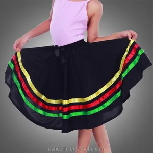Длинная балетная танцевальная юбка, детская балетная национальная представительная длинная юбка
